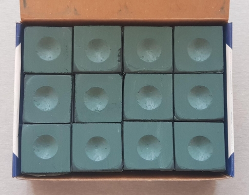 Billardkreide Silver Cup spruce dunkelgrün 12er Pack